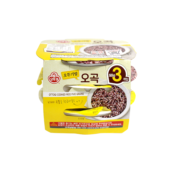 OTTOGI Cooked Five Grain Rice 210g X 3ea [Microwavable] - Image 2