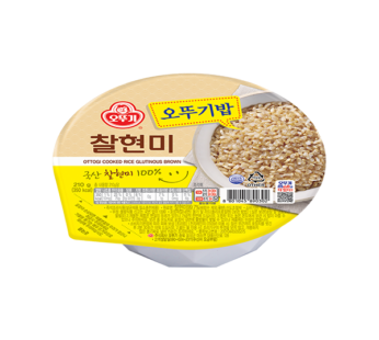 OTTOGI Cooked Rice Glutinous Brown 210g [Microwavable]