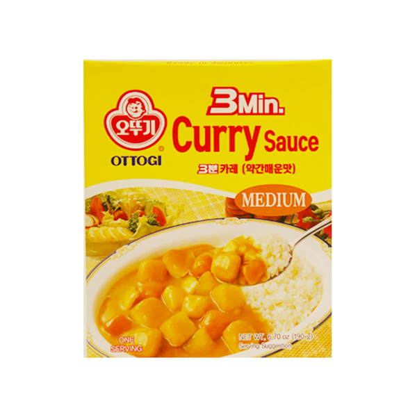 OTTOGI 3 Min Curry Sauce Medium 190g [Ready Meal]