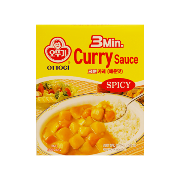 OTTOGI 3 Min Curry Sauce Spicy 190g [Ready Meal]