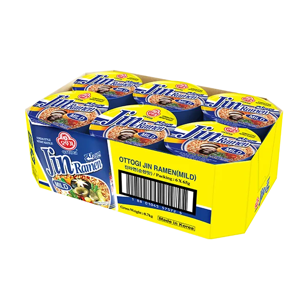 OTTOGI Jin Ramen Cup Mild 65g x 6