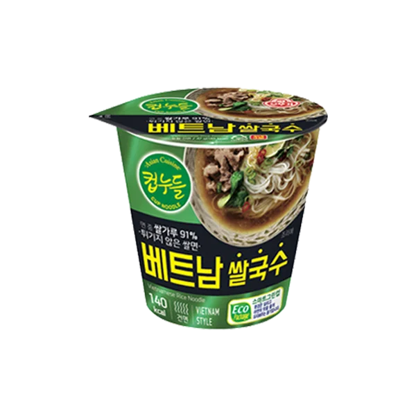 OTTOGI Cup Noodle Vietnam Rice Noodle Pho Mini Cup (47g x 6 cups) - Image 2