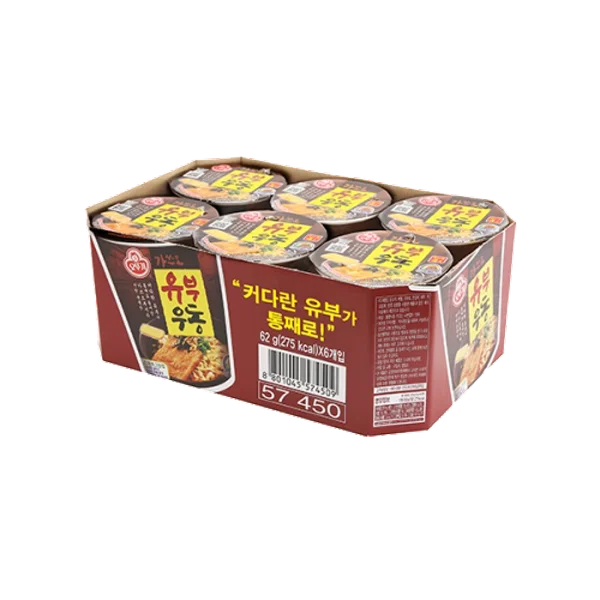 OTTOGI Fried Tofu Udon Mini Cup 62g x 6