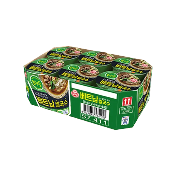 OTTOGI Cup Noodle Vietnam Rice Noodle Pho Mini Cup (47g x 6 cups)