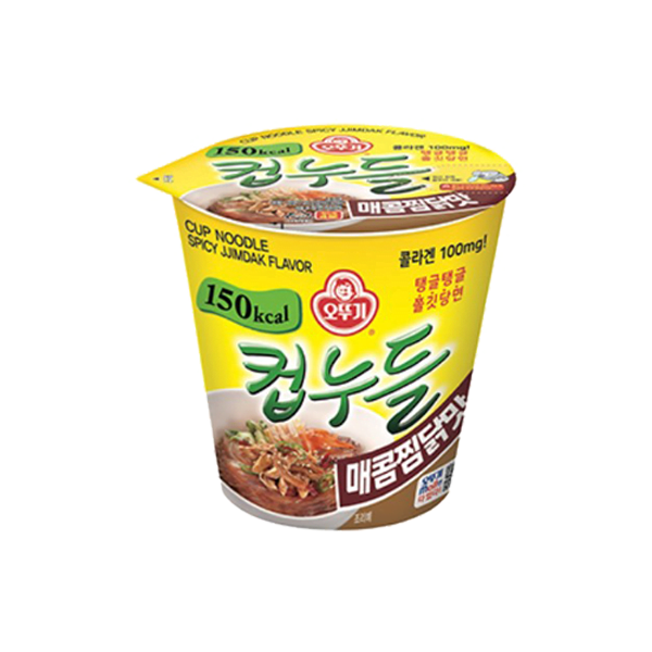 OTTOGI Cup Noodle Spicy Braised Chicken Flavour (45.5g x 6 cups) - Image 2