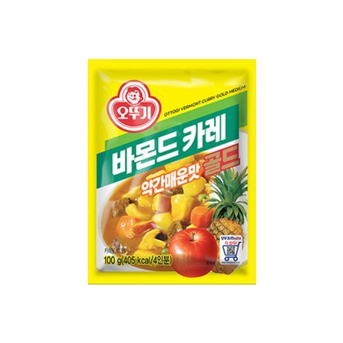 OTTOGI Vermont Curry Gold Powder Medium Spicy 100g