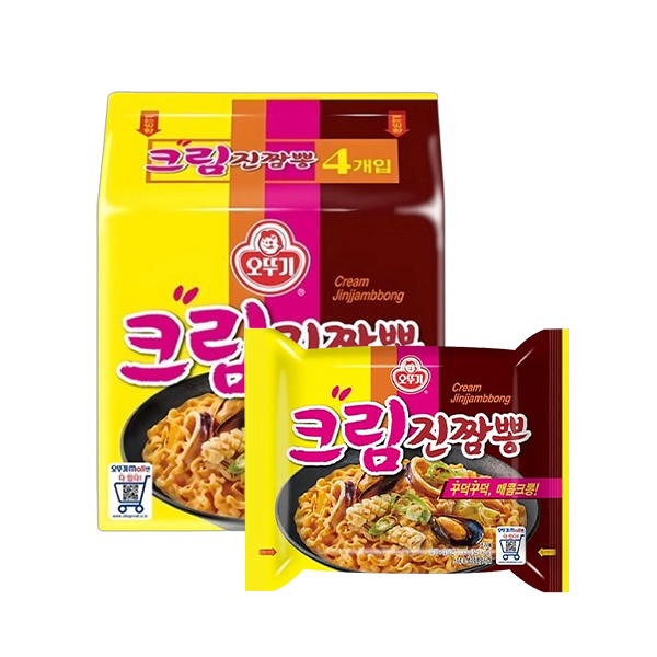 OTTOGI Cream Jin Jjambbong (Korean Seafood Ramen) Multipack